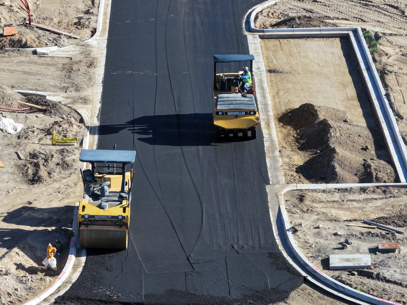 Roadway infrastructure construction