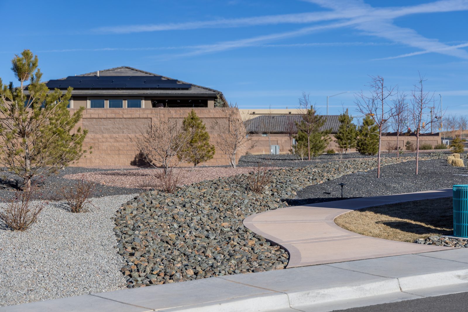 Retaining walls and landscaping